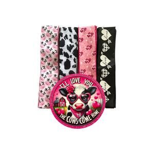 Cow Valentine Wreath Bundle | I’ll Love You Til the Cows Come Home Sign & Ribbon